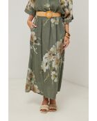 Jupe Calista 100% Lin kaki