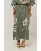 Jupe Calista 100% Lin kaki