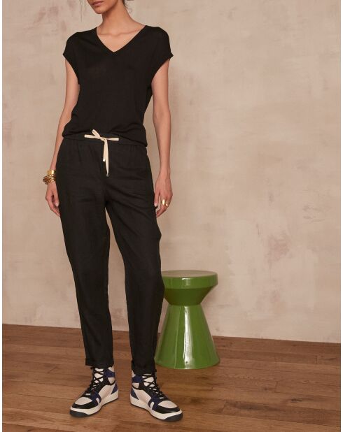 Pantaloni neri Noor Lin