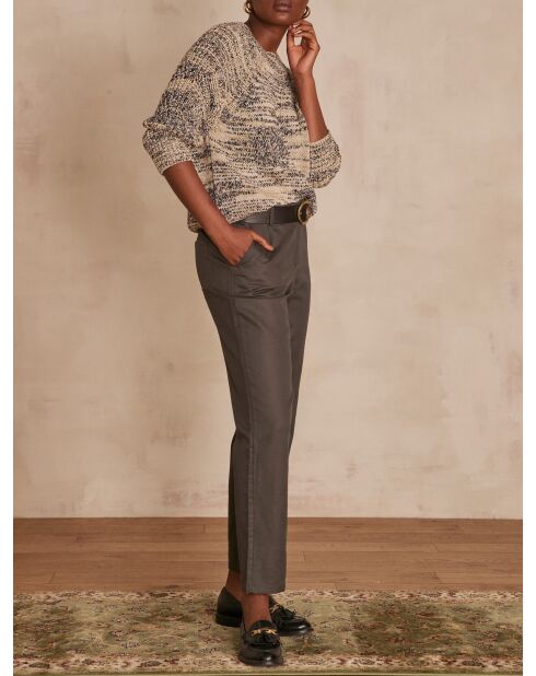 Pedro P Uni khakifarbene Hose