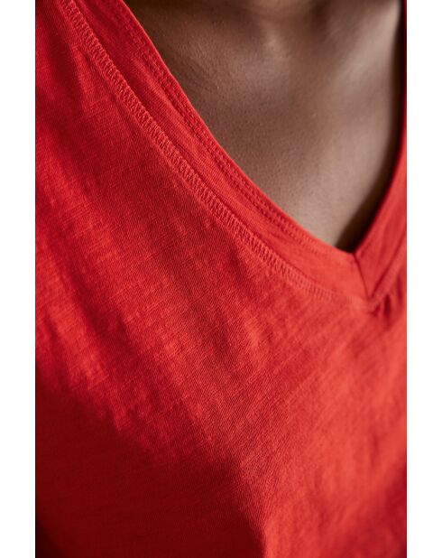 Delya korallenrotes T-Shirt