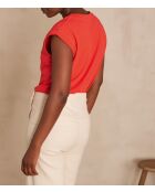 Delya korallenrotes T-Shirt