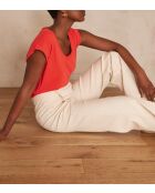 Delya korallenrotes T-Shirt