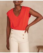 Delya korallenrotes T-Shirt