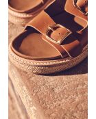 Sandali mules Jules color cammello chiaro