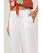 Pantalon Livia 100% Lin blanche