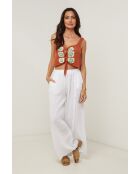 Pantalon Livia 100% Lin blanche