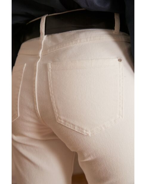 Lola Flare witte overgeverfde broek