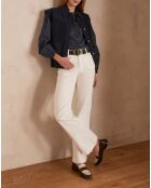 Lola Flare witte overgeverfde broek