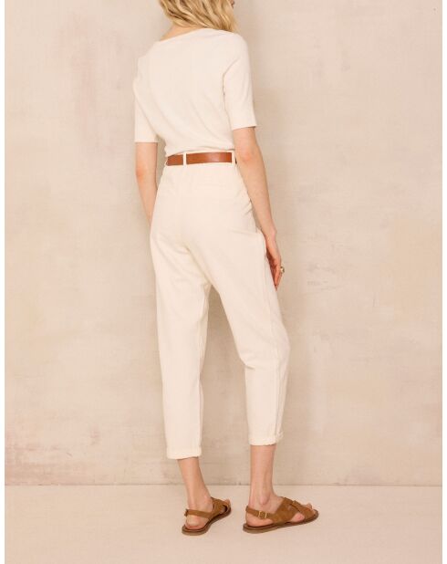 Sabil P-Hose mit cremefarbener Oberfläche