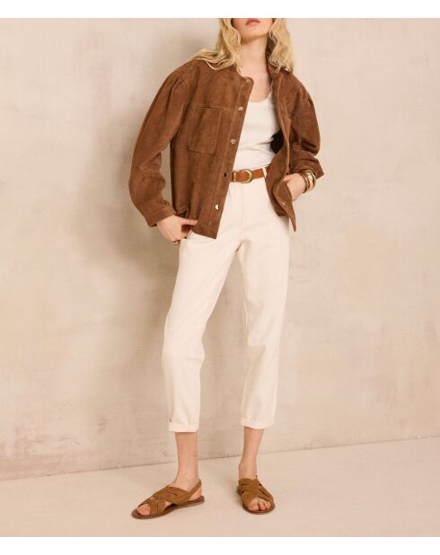 Sabil P-Hose mit cremefarbener Oberfläche