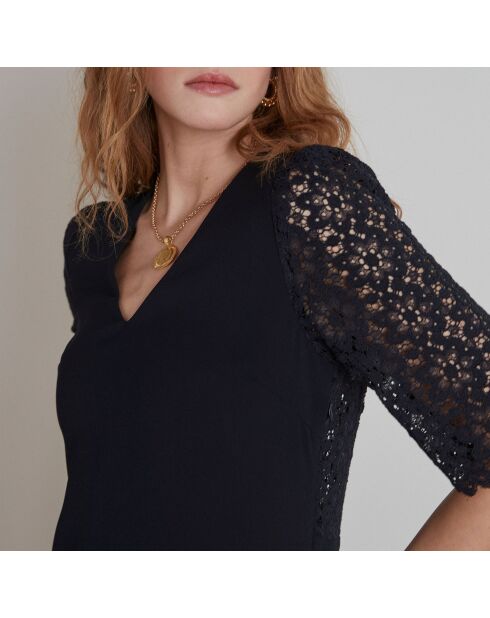 Abito Giorgia R in pizzo blu