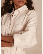 Adele R crèmekleurige jurk