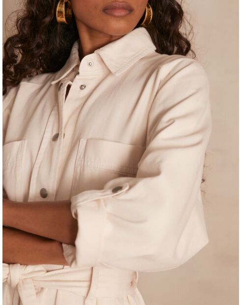 Adele R crèmekleurige jurk