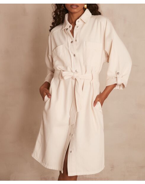 Adele R crèmekleurige jurk