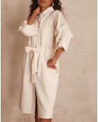 Adele R crèmekleurige jurk