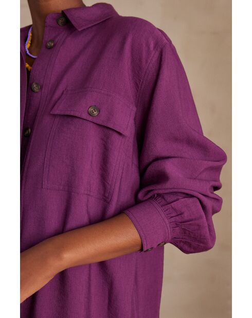 Marline R dunkelfuchsiafarbenes Kleid