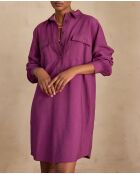 Marline R dunkelfuchsiafarbenes Kleid