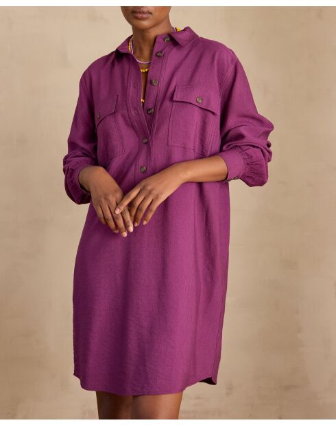 Marline R dunkelfuchsiafarbenes Kleid