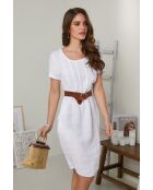 Robe Inaya 100% Lin blanche