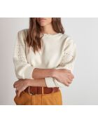 Mathilda crèmekleurige trui