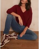 Maglione bordeaux Anna