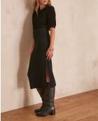 Emilie J zwart gebreid