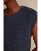 Antracietkleurige trui Sidonie