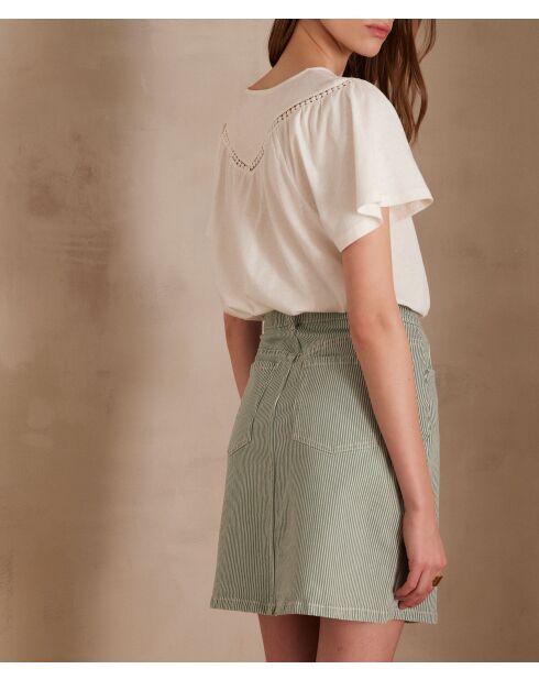 Adele ecrufarbenes T-Shirt