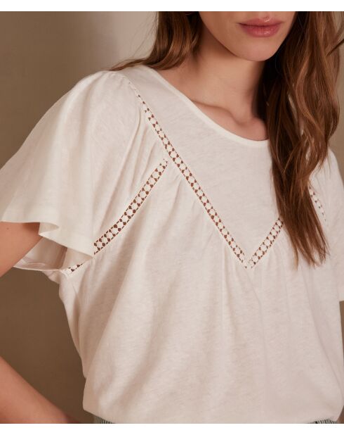 Adele ecrufarbenes T-Shirt