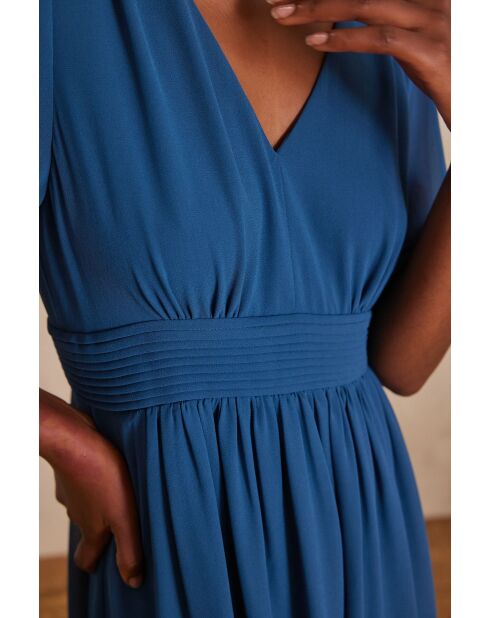 Noura Bis R petrolfarbenes Kleid