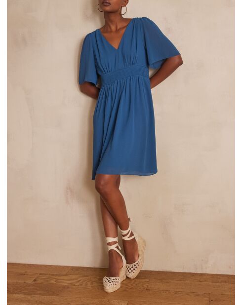 Noura Bis R petrolfarbenes Kleid