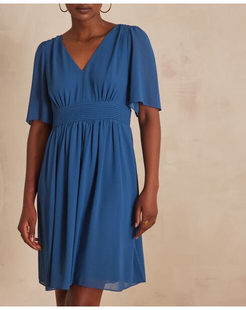 Noura Bis R petrolfarbenes Kleid