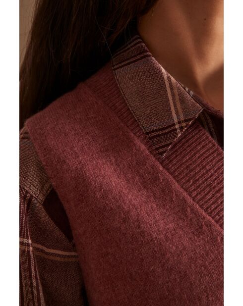 Maglione Aristide rosa scuro