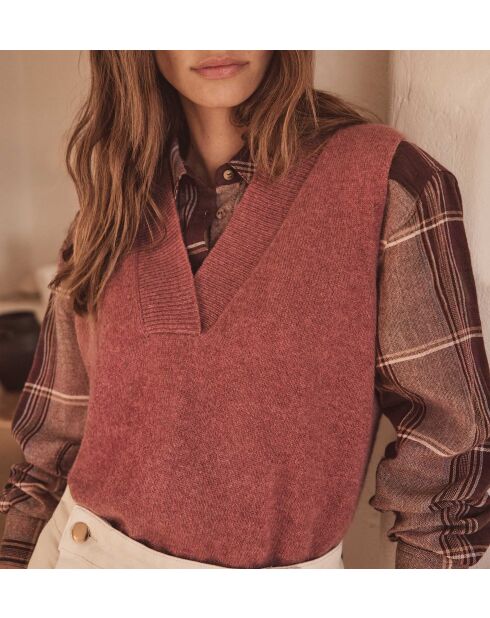 Maglione Aristide rosa scuro