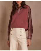 Maglione Aristide rosa scuro