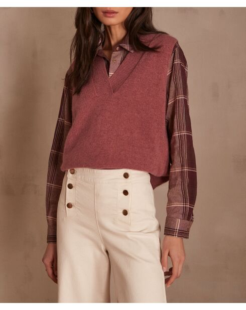 Maglione Aristide rosa scuro