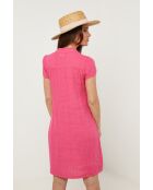 Robe Ysé 100% Lin fushia