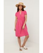 Robe Ysé 100% Lin fushia