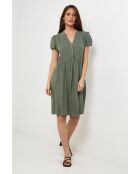 Robe Ysé 100% Lin kaki