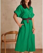 Nayaa R jurk Engels groen