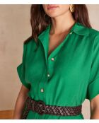 Nayaa R jurk Engels groen