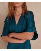 Ariane R petrolfarbenes Kleid