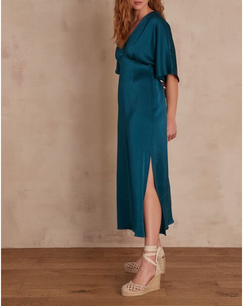 Ariane R petrolfarbenes Kleid