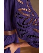 Micha R lila besticktes Kleid