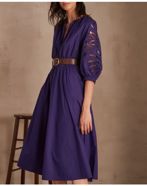 Micha R lila besticktes Kleid