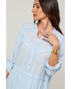 Robe Liora 100% Coton ciel