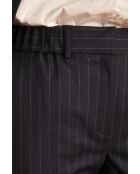 Sabil P Gestreifte Hose, marineblau