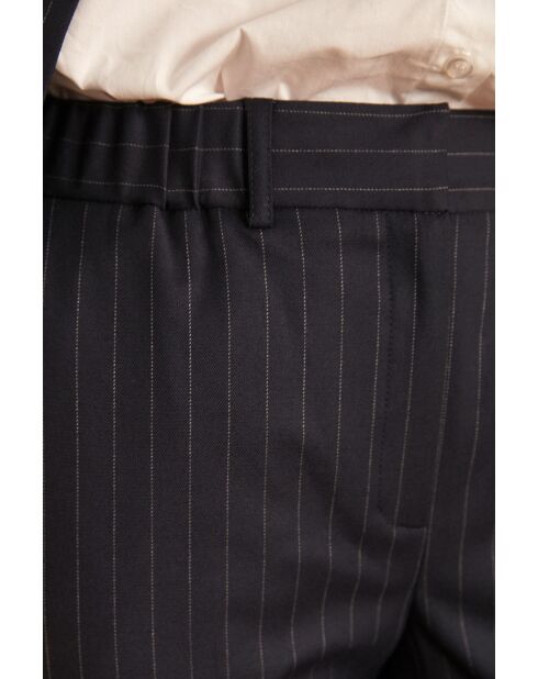 Sabil P Gestreifte Hose, marineblau