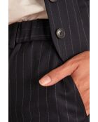 Sabil P Gestreifte Hose, marineblau